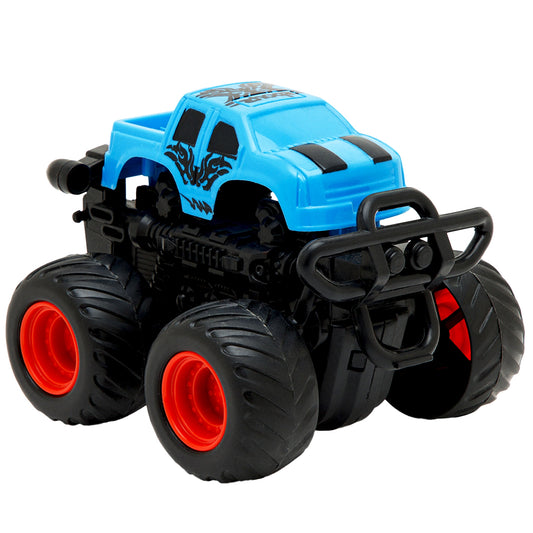 Sterling Big Size 4WD Monster Car - Push and Go Toy Car, Friction-Powered Car, Push-Go Car for Toddlers and Kids. Yellow
