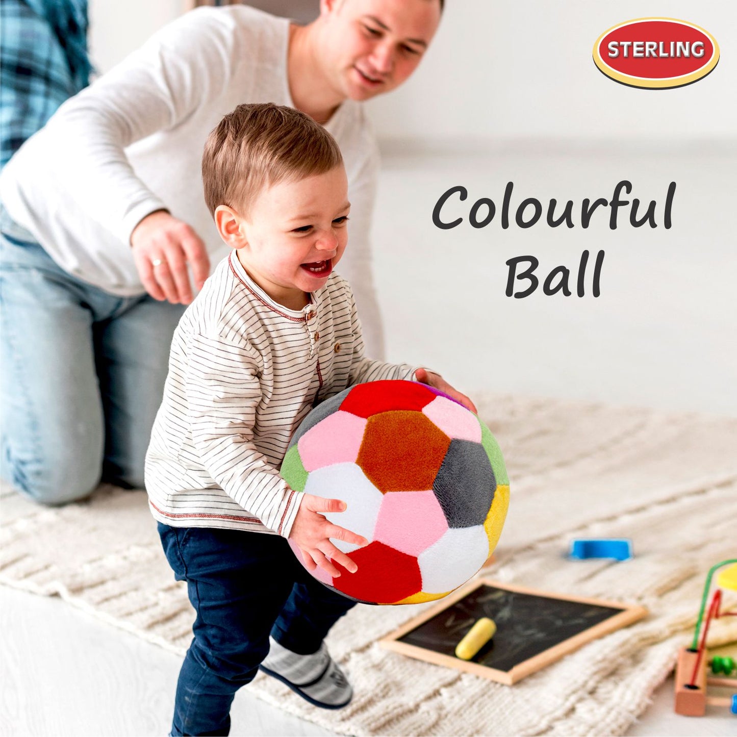 Soft Toy | Multicolour Ball 17 cm // Boys and Girls