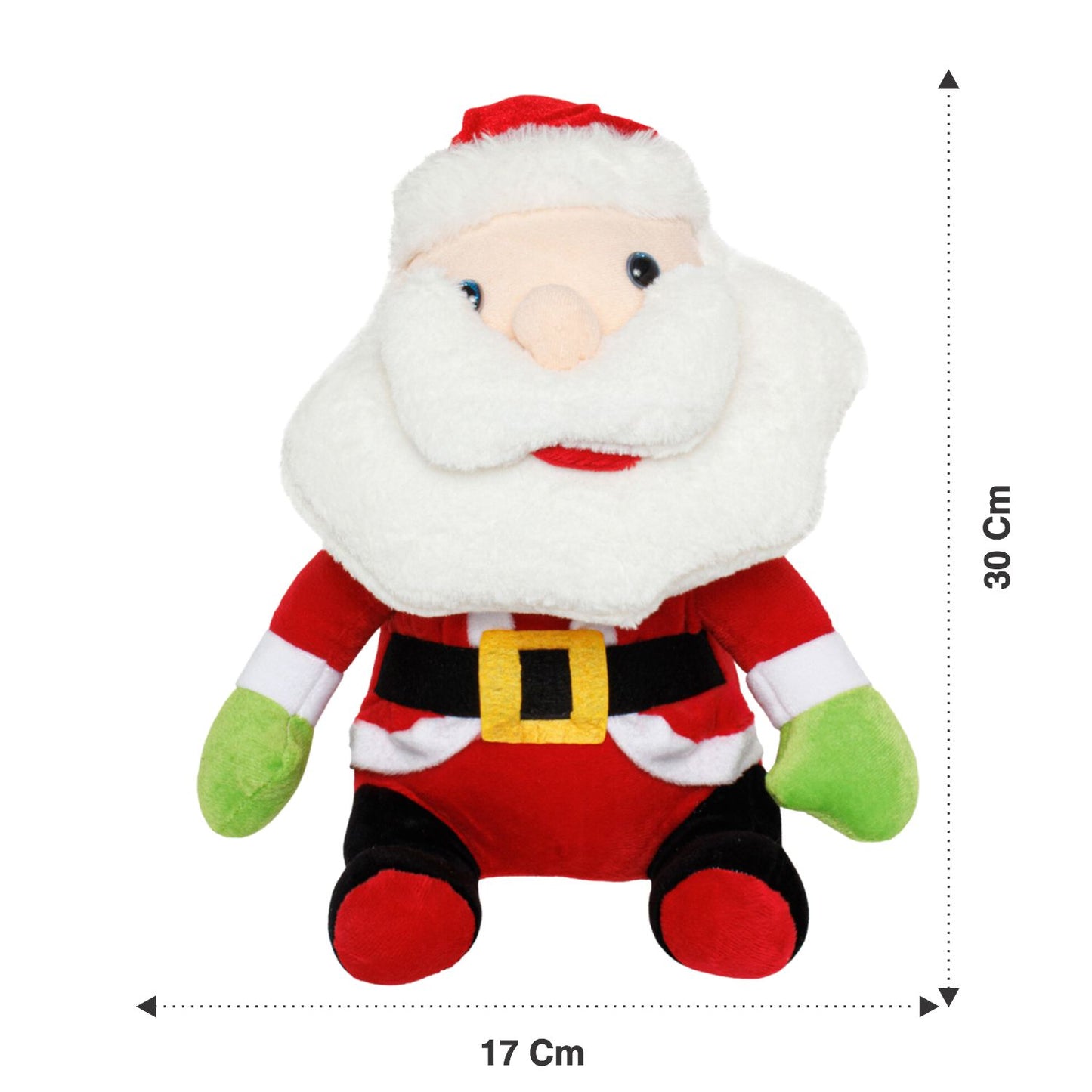 Soft Toy | Santa With Beard  30 cm | Boys and Girls