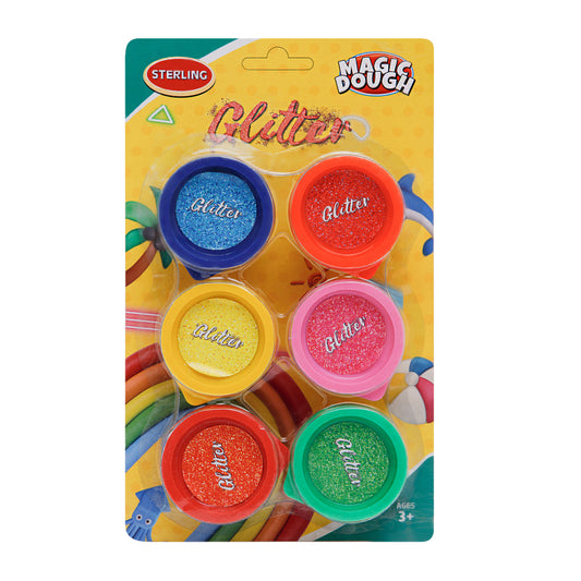 Magic Dough Glitter 25 Gms Pack of 6
