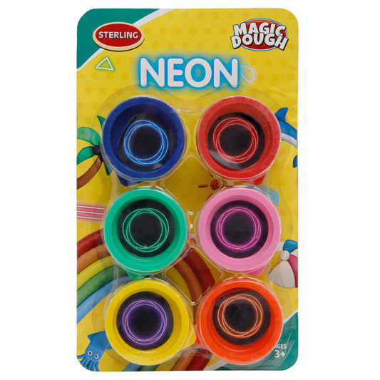 Magic Dough Neon 25 Gms Pack of 6